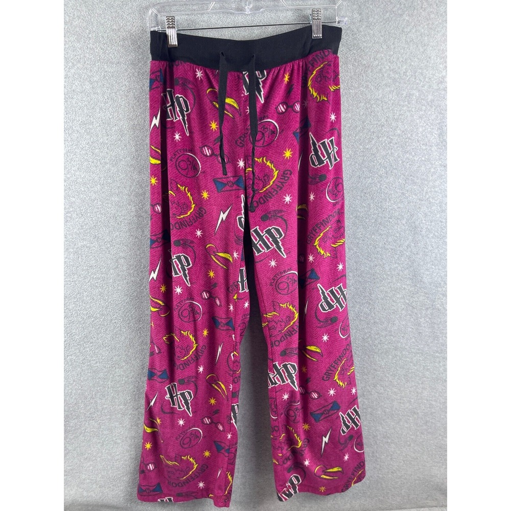 Harry Potter Pajama Pants Girl's S Pink Straight Legs Fantasy Magic Books